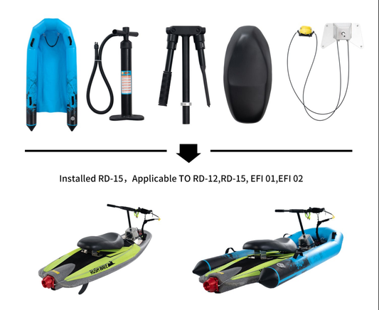 Surf Boat | Suitable for Rider Pro | Accessory set